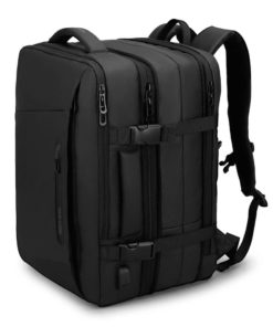 Rozšířitelný cestovní batoh na notebook Infinity XL Mark Ryden černý, 26l až 38l, nepromokavý