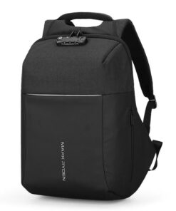 Fresh II bezpečnostní batoh, černý, šedý, 20L, USB port