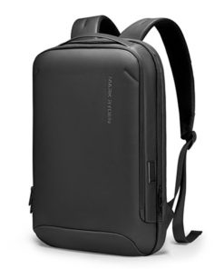 Městský černý batoh na notebook Campus Mark Ryden, 15l, voděodolný, Usb port, černý